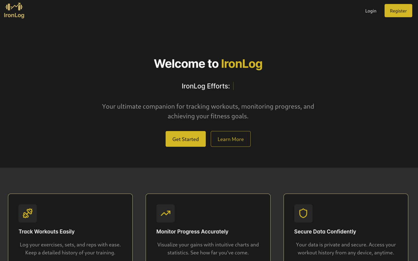 IronLog screenshot